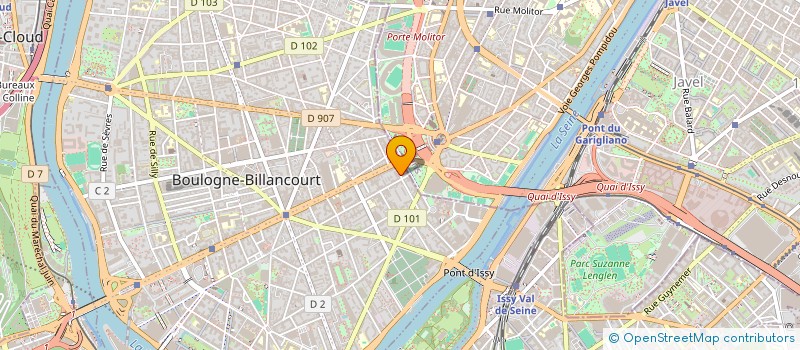 localisation de l'entreprise L&G VERNET à BOULOGNE-BILLANCOURT