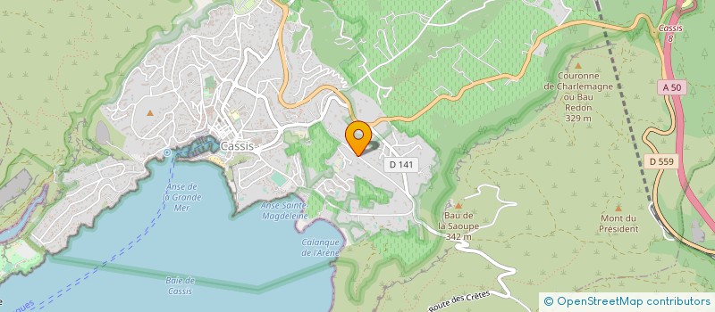 localisation de l'entreprise L.H. à CASSIS