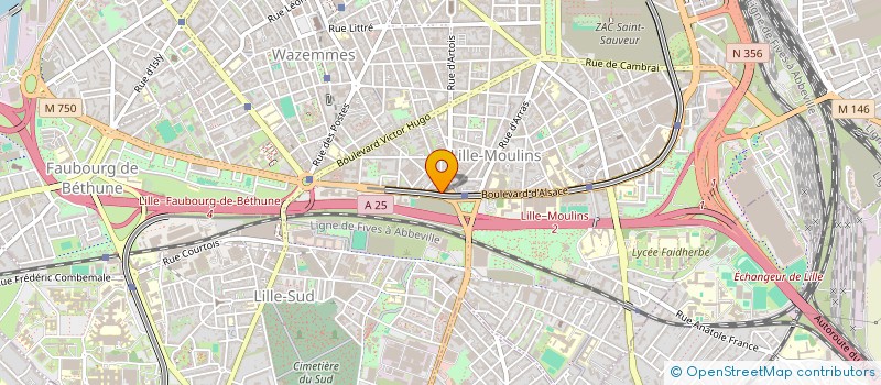 localisation de l'entreprise L & H à LILLE