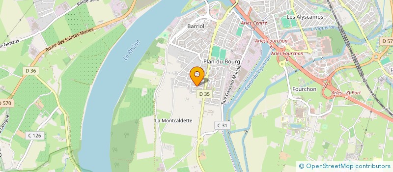localisation de l'entreprise L H à ARLES