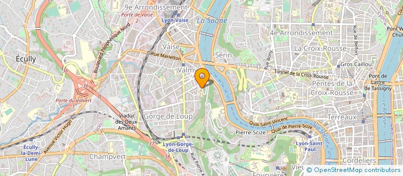 localisation de l'entreprise L.H.B. COMMUNICATION  LYON 9EME