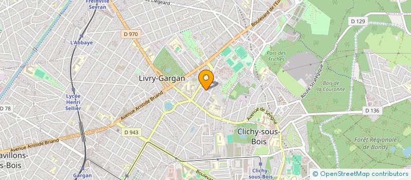 localisation de l'entreprise L.H. CORP  LIVRY-GARGAN