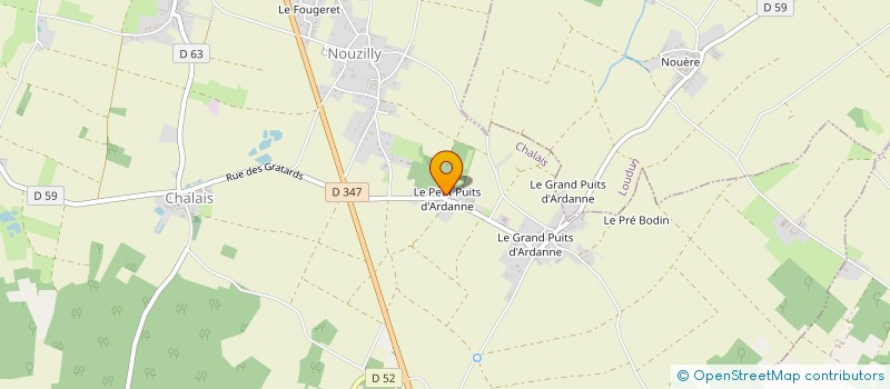 localisation de l'entreprise L.H.D  CHALAIS