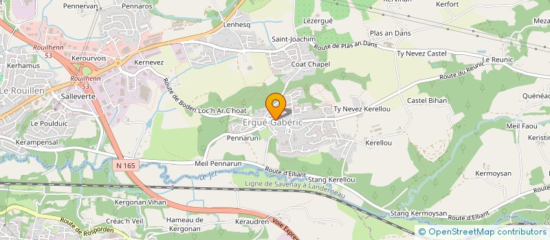 localisation de l'entreprise L&H IMMOBILIER  ERGUE-GABERIC