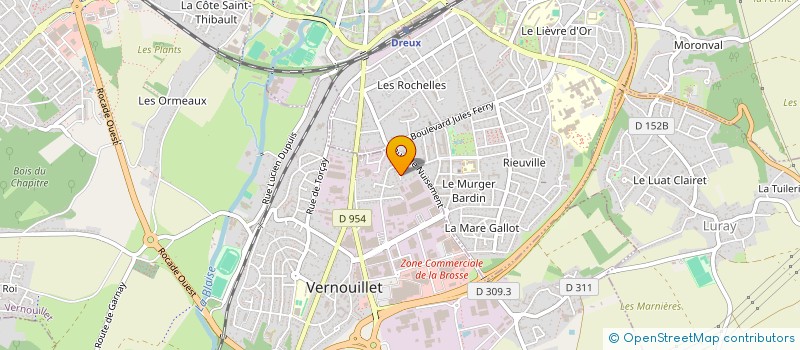 localisation de l'entreprise L.H.M PRO à VERNOUILLET