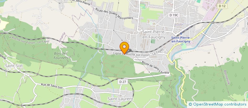 localisation de l'entreprise L.H.M.S.  SAINT-PIERRE-EN-FAUCIGNY