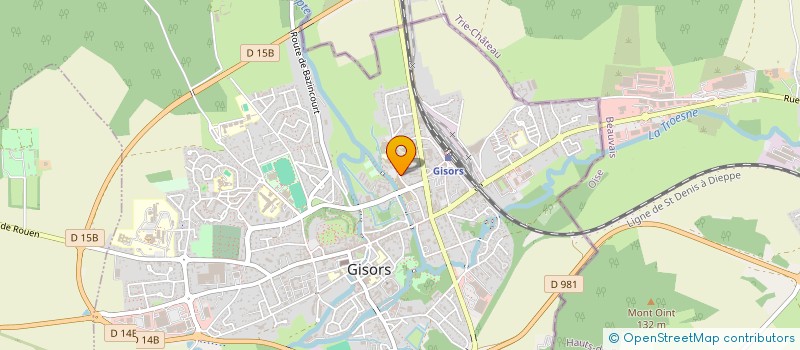 localisation de l'entreprise L.H.P. à GISORS