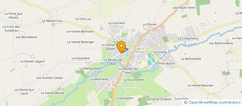 localisation de l'entreprise L.H.R  PERCY-EN-NORMANDIE