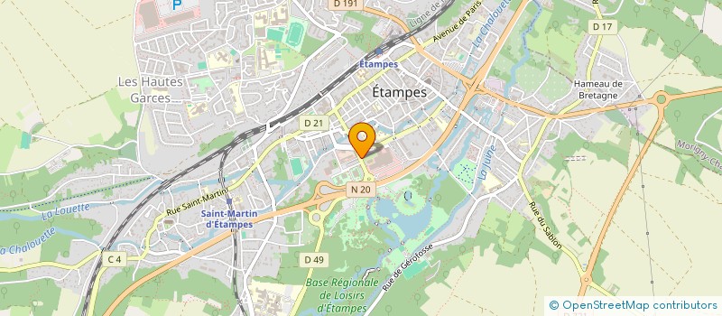 localisation de l'entreprise L.H.RESTAURATION à ETAMPES
