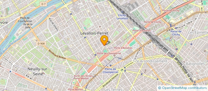 localisation de l'entreprise L.H - W.M à LEVALLOIS-PERRET
