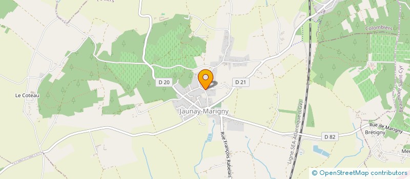 localisation de l'entreprise L'HABIT D'OR  JAUNAY-MARIGNY