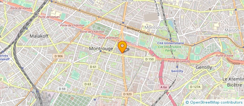localisation de l'entreprise L'HABITAT D'AUJOURD'HUI à MONTROUGE