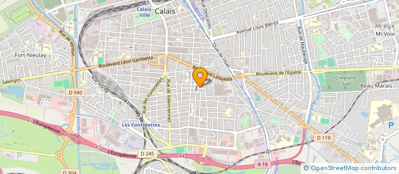 localisation de l'entreprise L'HABITAT D'HIER ET D'AUJOURD HUI à CALAIS
