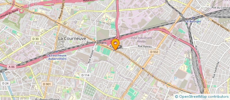 localisation de l'entreprise L HABITAT MATERIAUX DIFFUSION à LA COURNEUVE