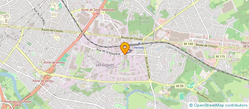 localisation de l'entreprise L ' HABITAT RENOVE  VERTOU