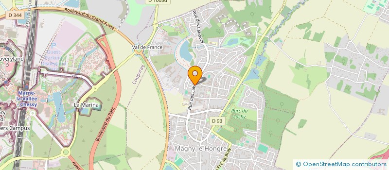 localisation de l'entreprise L'HABITATION ELECTRIQUE  MAGNY-LE-HONGRE