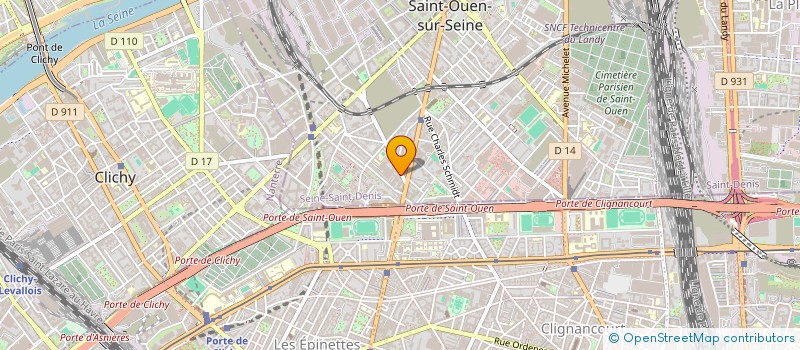 localisation de l'entreprise L'HACIENDA à SAINT-OUEN-SUR-SEINE