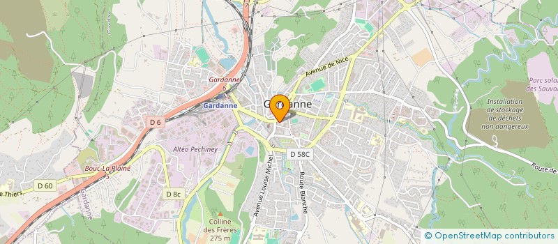 localisation de l'entreprise L'HACIENDA  GARDANNE