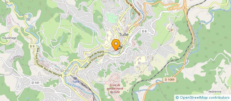 localisation de l'entreprise L'HACIENDA à TULLE