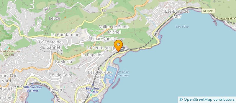 localisation de l'entreprise L'HACIENDA à BEAULIEU-SUR-MER