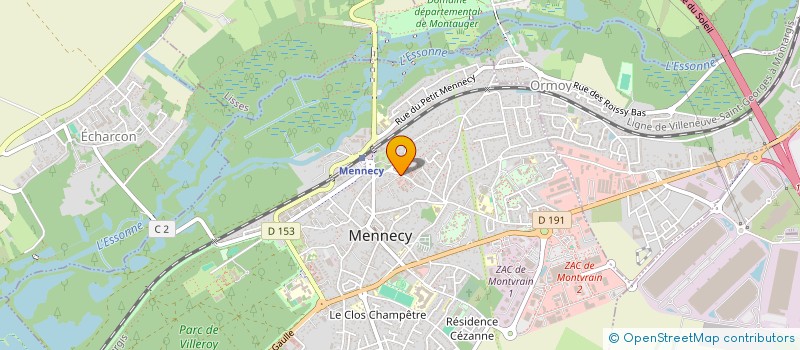 localisation de l'entreprise L'HAIR DES REFLETS à MENNECY
