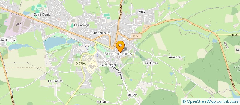 localisation de l'entreprise L'HAIR DU TEMPS à BOURBON-LANCY