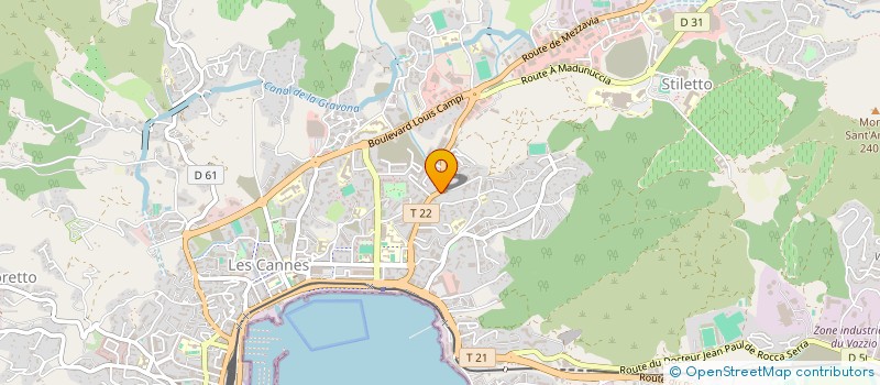 localisation de l'entreprise L'HAIR DU TEMPS à AJACCIO