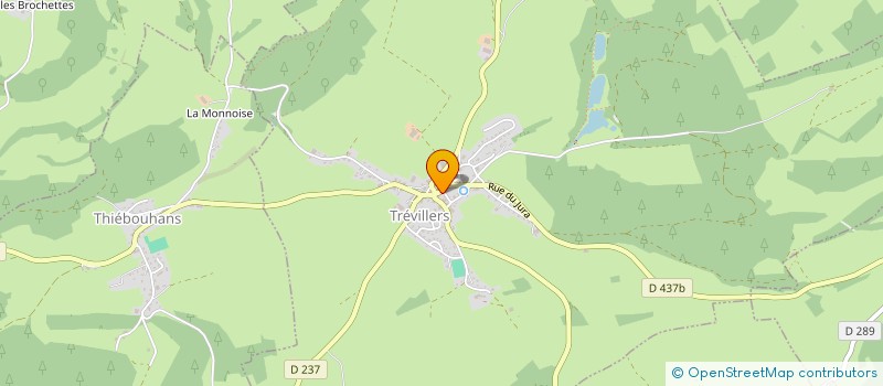 localisation de l'entreprise L'HAIR DU TEMPS  TREVILLERS