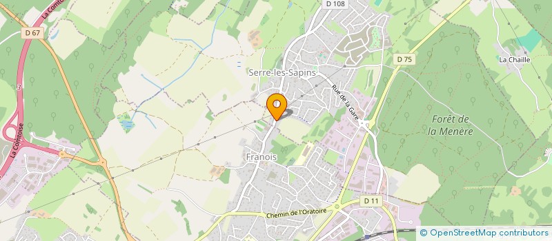 localisation de l'entreprise L' HAIR DU TEMPS  SERRE-LES-SAPINS