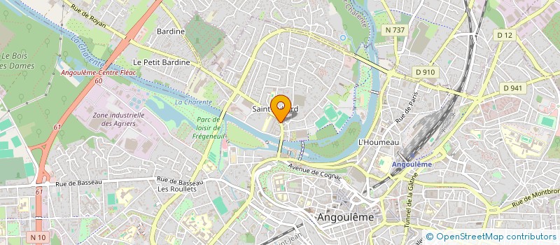 localisation de l'entreprise L' HAIR INTEMPOREL(LE) à ANGOULEME