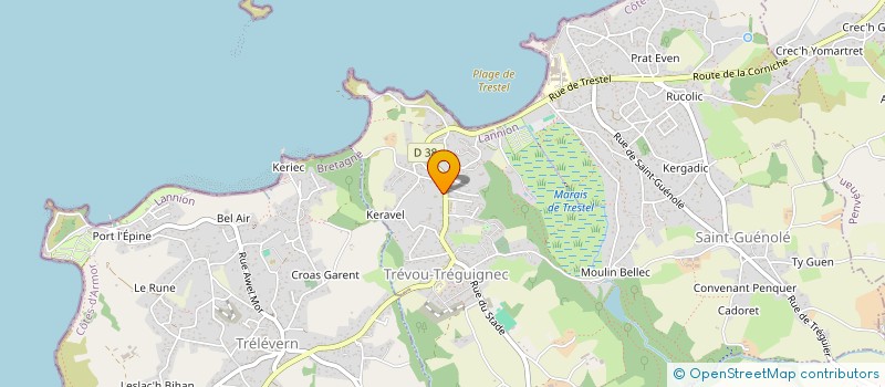 localisation de l'entreprise L'HAIR MARIN  TREVOU-TREGUIGNEC