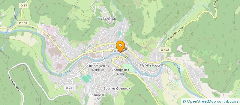 localisation de l'entreprise L'HAIR NATURE  ORNANS