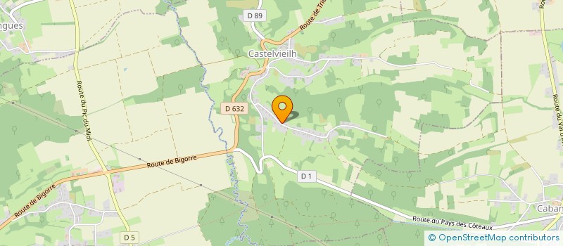 localisation de l'entreprise L HAPPY VIBE AND CIE  CASTELVIEILH