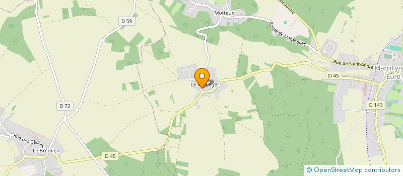 localisation de l'entreprise L'HARENGERE  MARCILLY-SUR-EURE