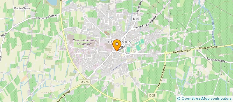 localisation de l'entreprise L HARMAS  CAMARET-SUR-AIGUES