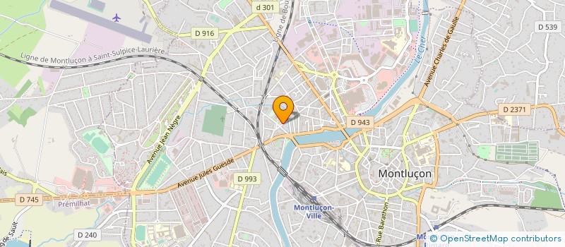localisation de l'entreprise L'HARMATTAN à MONTLUCON