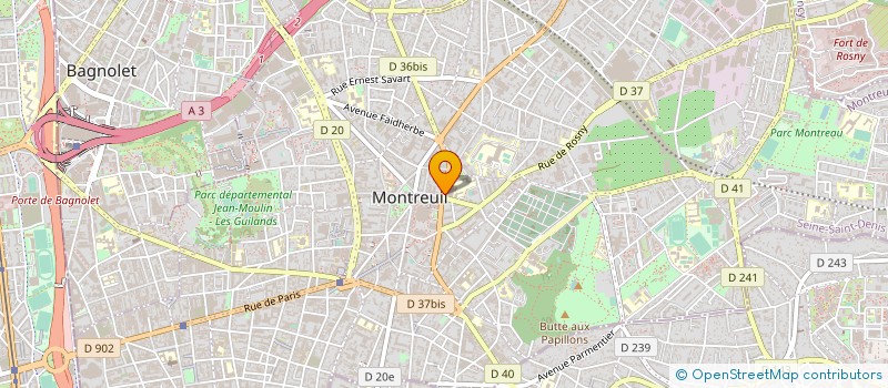 localisation de l'entreprise L'HARMONIE à MONTREUIL