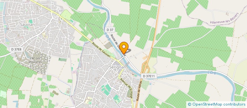 localisation de l'entreprise L HARMONIE  SERIGNAN