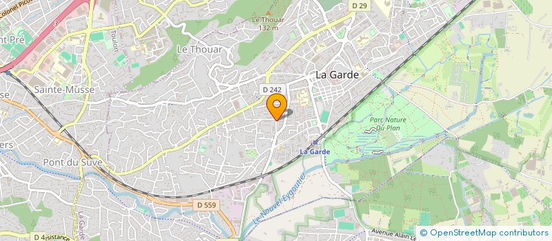 localisation de l'entreprise L'HARMONIE à LA GARDE