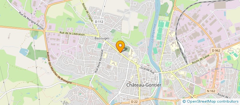 localisation de l'entreprise L'HARMONIE  CHATEAU-GONTIER-SUR-MAYENNE