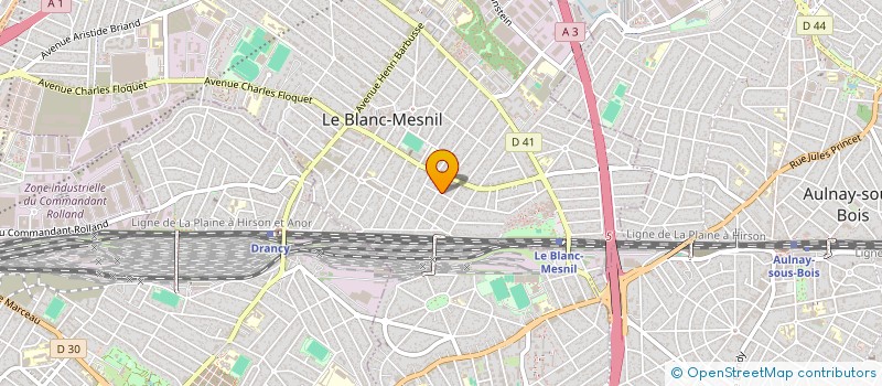 localisation de l'entreprise L'HARMONIE  LE BLANC-MESNIL