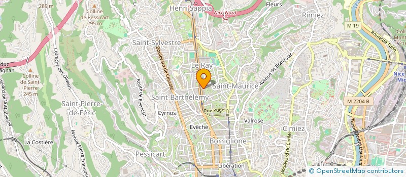 localisation de l'entreprise L'HARMONIE à NICE