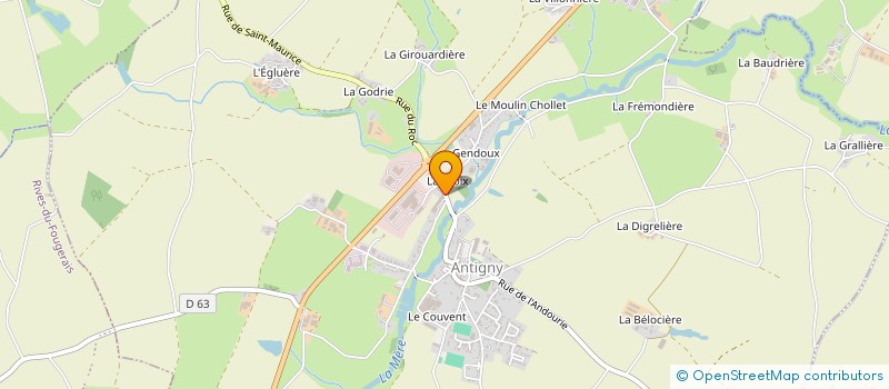 localisation de l'entreprise L'HARMONIE ANIMALE  ANTIGNY