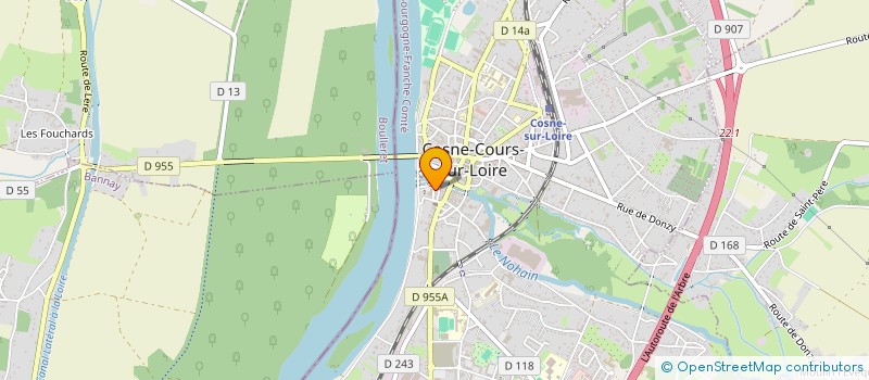 localisation de l'entreprise L HARMONIE DE COSNE à COSNE-COURS-SUR-LOIRE
