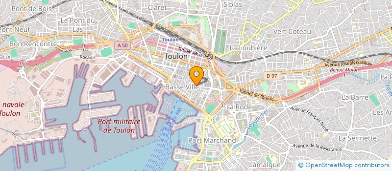 localisation de l'entreprise L HARMONIE DE LA BOUCHERIE  TOULON