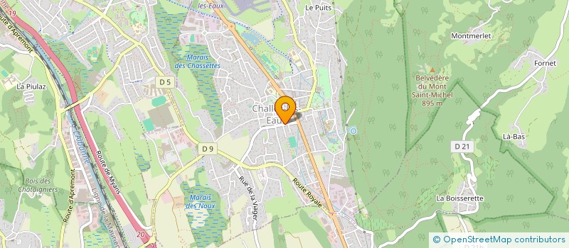 localisation de l'entreprise L'HARMONIE DE TRIVIERS  CHALLES-LES-EAUX