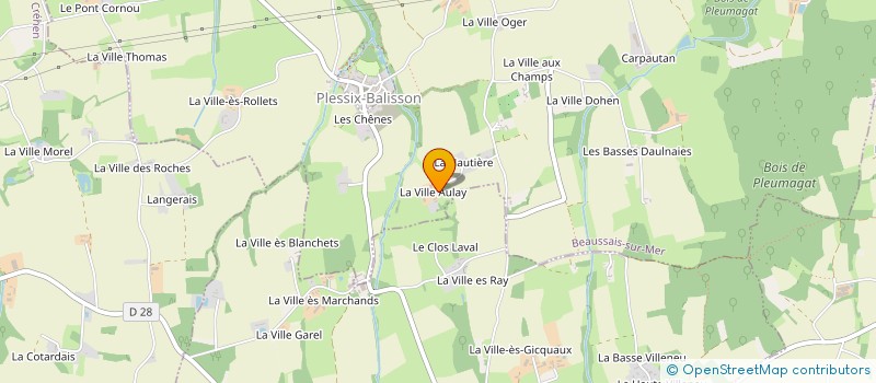 localisation de l'entreprise L'HARMONIE DES MILLET'S  BEAUSSAIS-SUR-MER