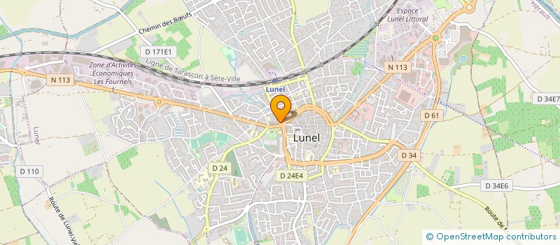 localisation de l'entreprise L'HARMONIE DES SENS à LUNEL
