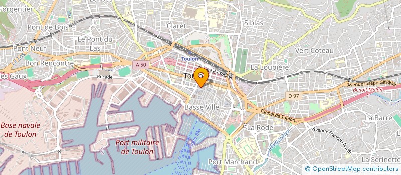 localisation de l'entreprise L'HARMONIE DES SENS à TOULON