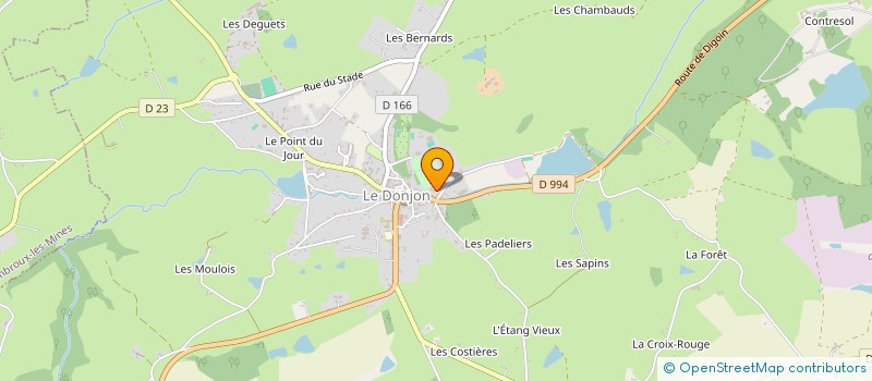 localisation de l'entreprise L'HARMONIE DONJONNAISE à LE DONJON